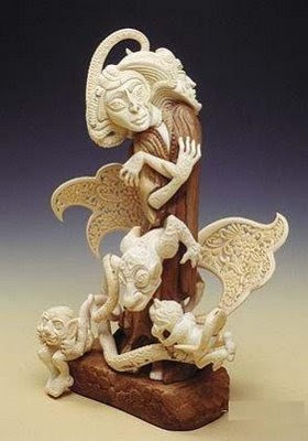 யானைத் தந்தத்தினால் செய்யப்பட்ட சிற்பங்கள். Ivory-Art (8)